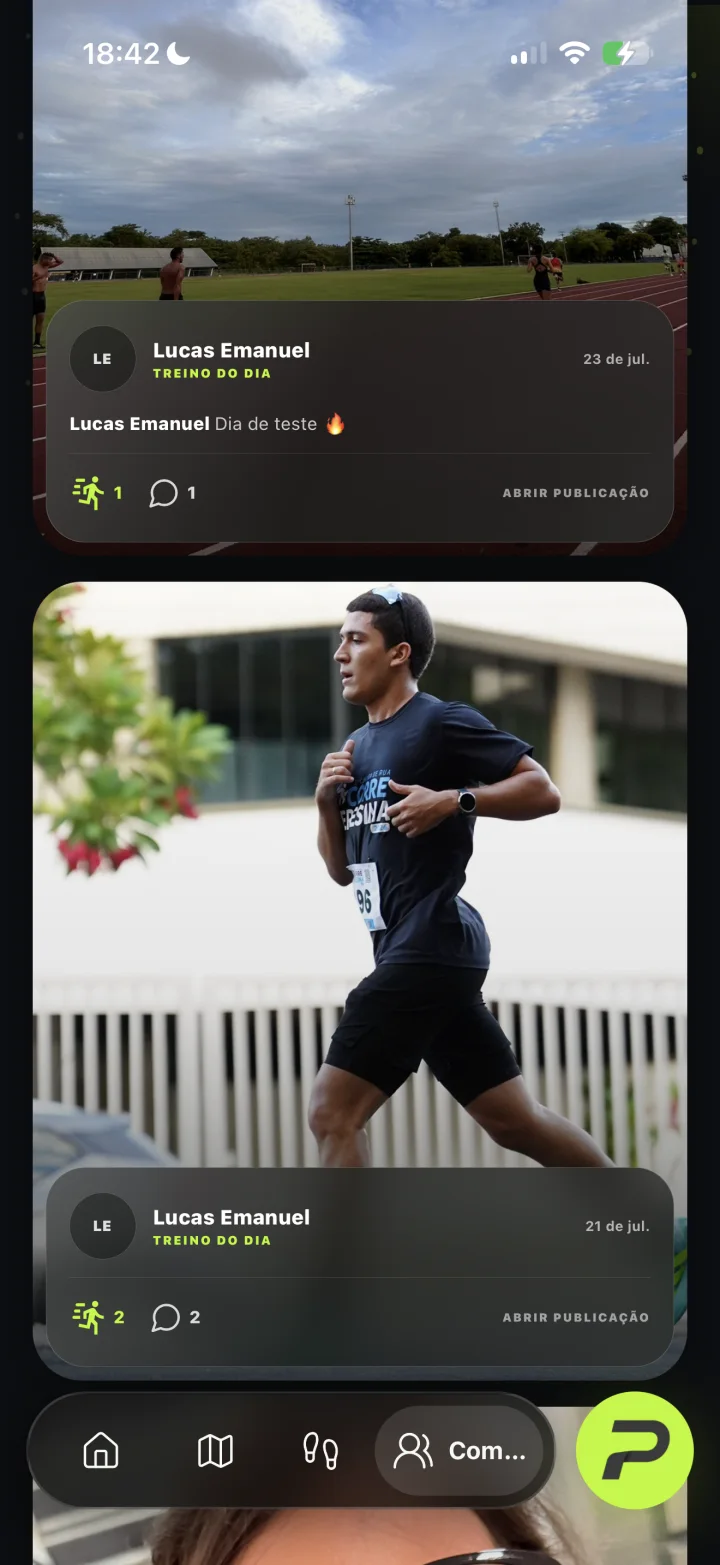Histórias de corredores no Pace Social